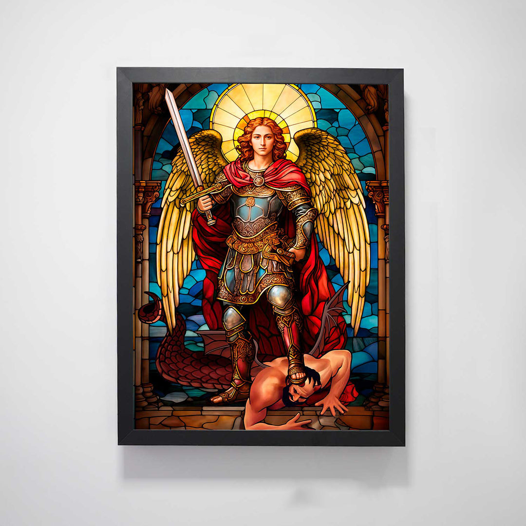 Saint Michael the Archangel Painting - Altar Version