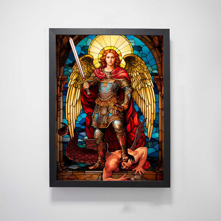 Saint Michael the Archangel Painting - Altar Version