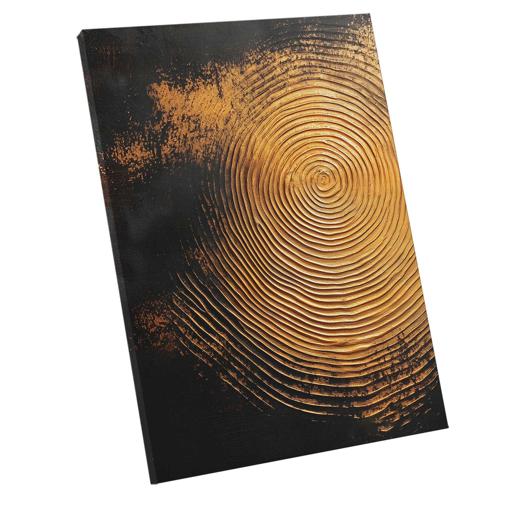Abstract Painting Golden Ripples