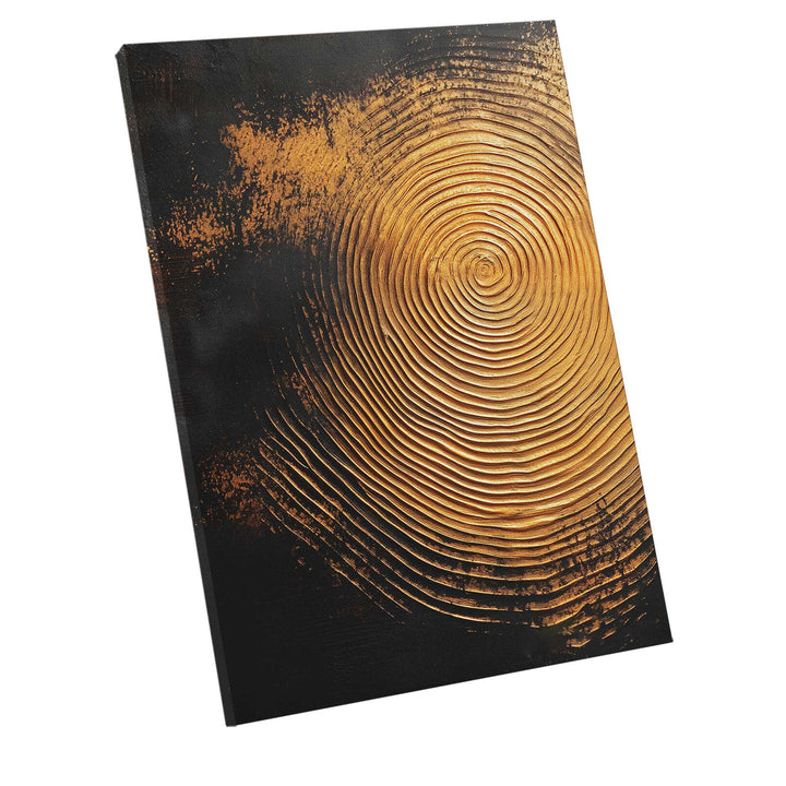 Abstract Painting Golden Ripples