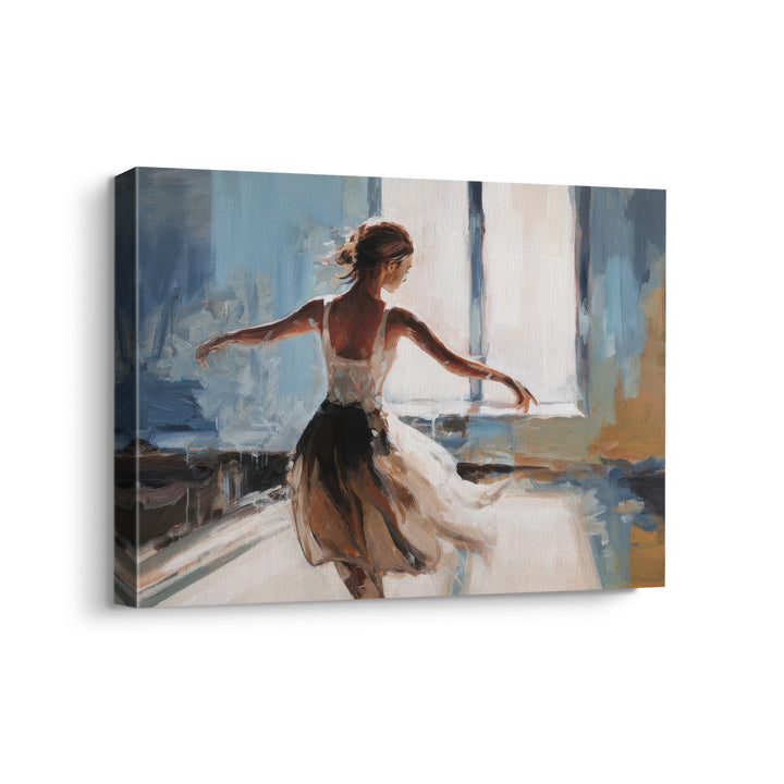 Dance In Light – Abstract Ballerina Canvas Art