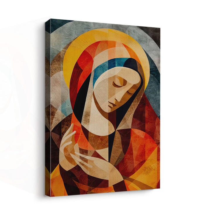 Abstract Painting of Virgin Mary
