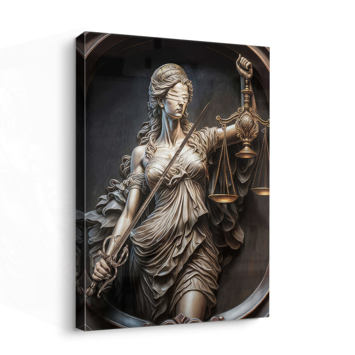 Goddess of Justice Themis Law Wall Art