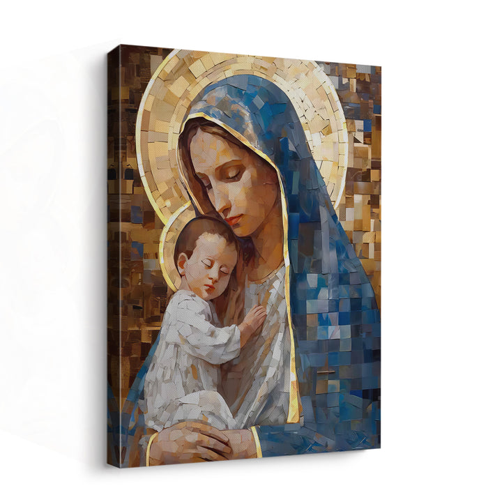 Abstract Virgin Mary Painting