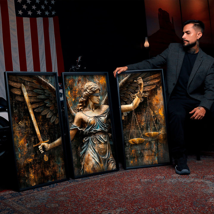 Angel of Justice Frame - Goddess Themis