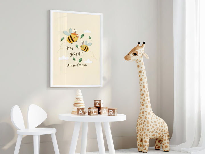 Bee Grateful Alhamdulillah | Islamic Kids Wall Art