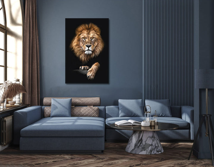 Focused Lion Wall Art