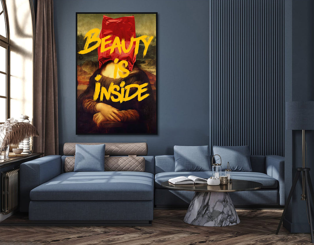 Mona Lisa Painting Beauty Is Inside Pop Art