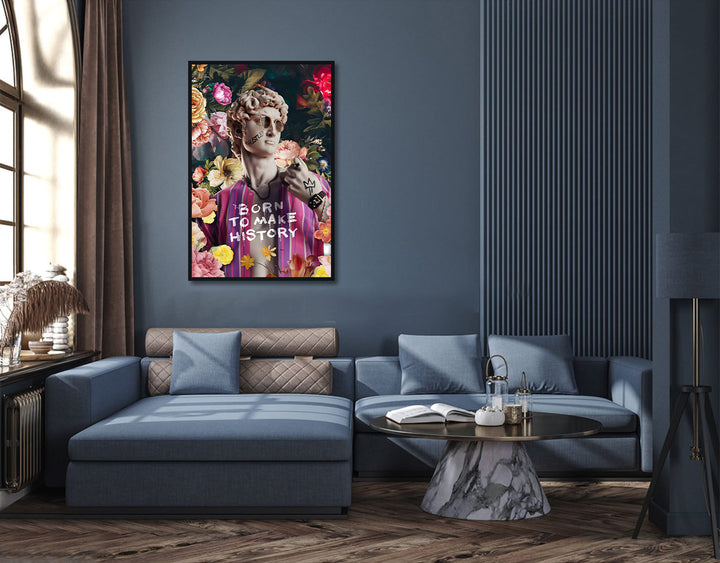 David Floral Abstract Painting