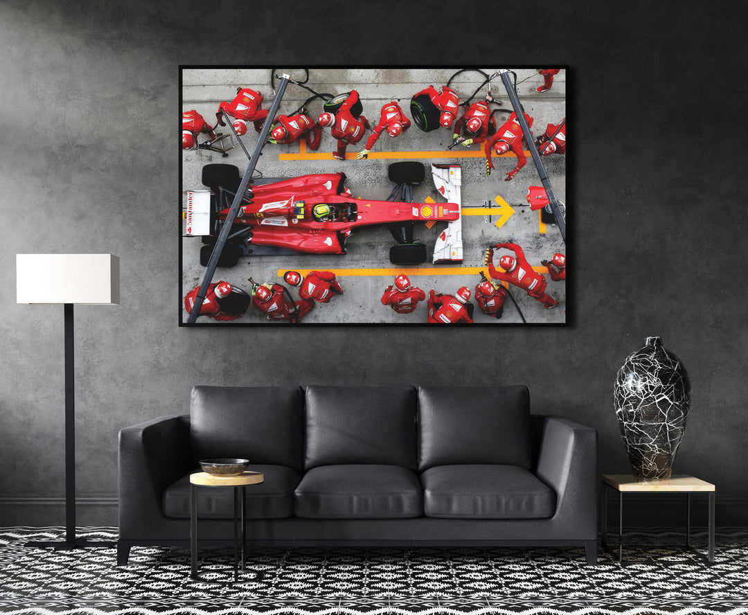 Formula 1 Ferrari Speed Racing Canvas Print