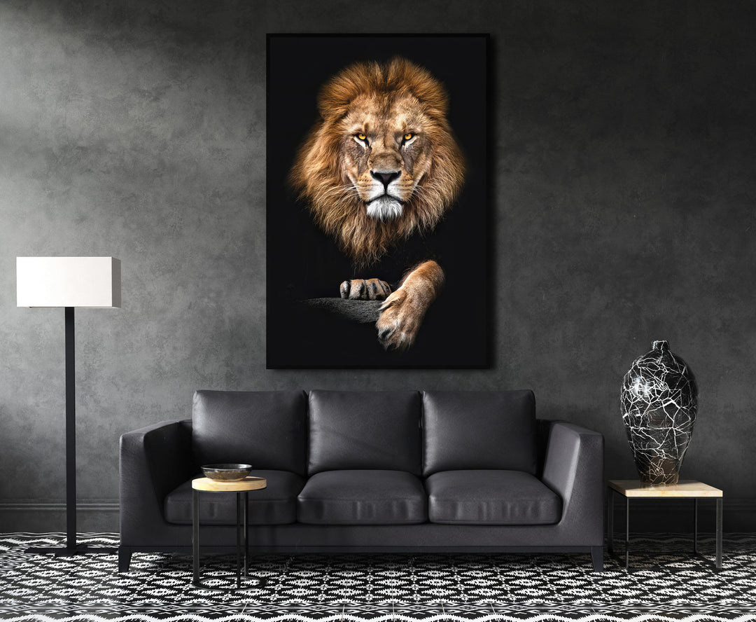Focused Lion Wall Art