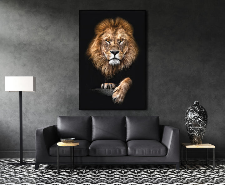 Focused Lion Wall Art