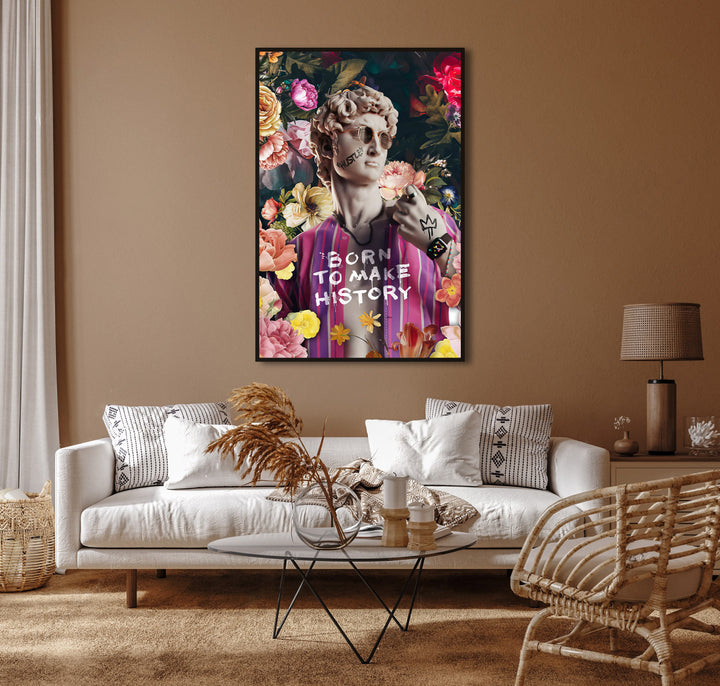 David Floral Abstract Painting