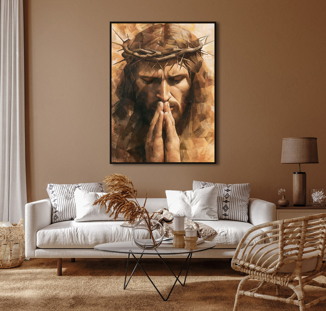 Jesus Canvas Print Modern Religious Wall Art