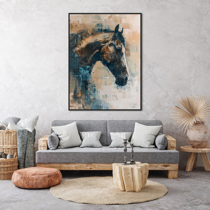 Majestic Horse Abstract Canvas Print