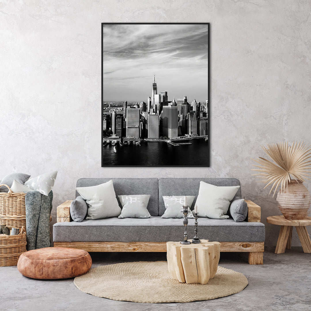 NYC City View Vintage Canvas Print