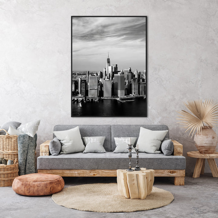 NYC City View Vintage Canvas Print