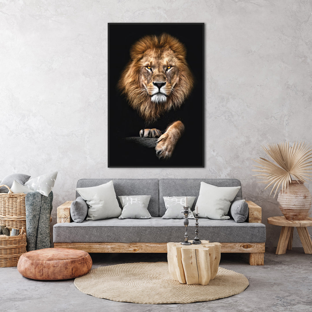Focused Lion Wall Art