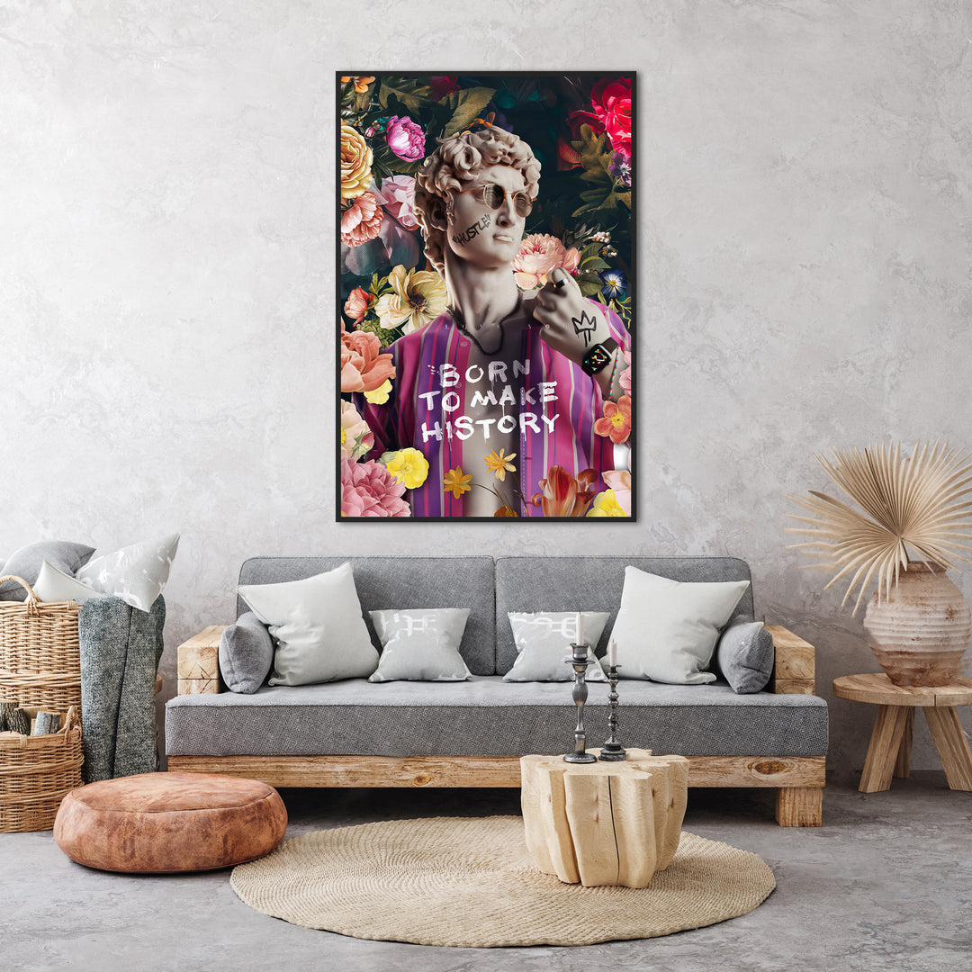 David Floral Abstract Painting