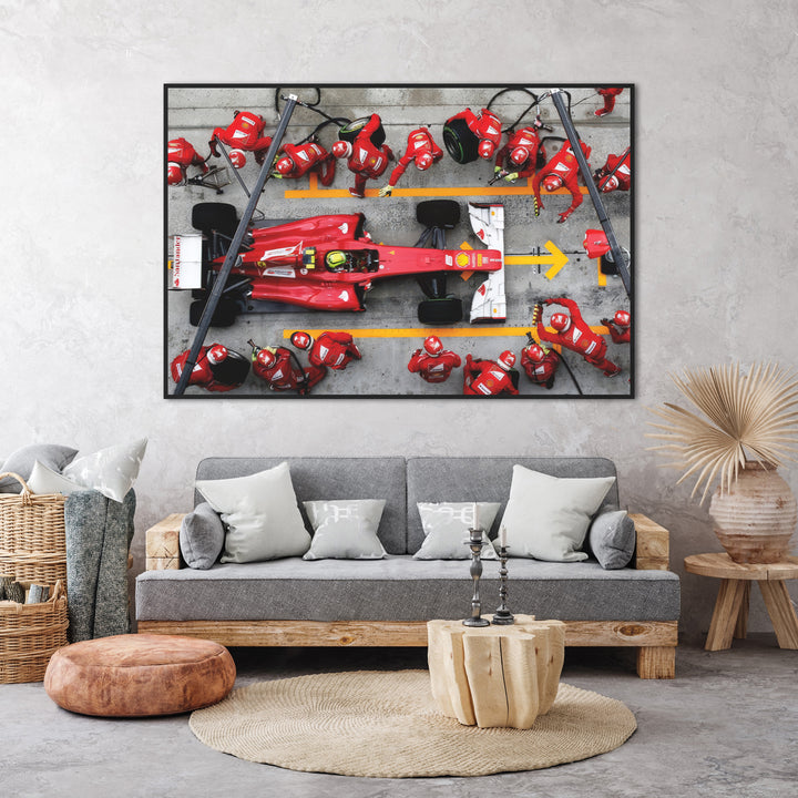 Formula 1 Ferrari Speed Racing Canvas Print