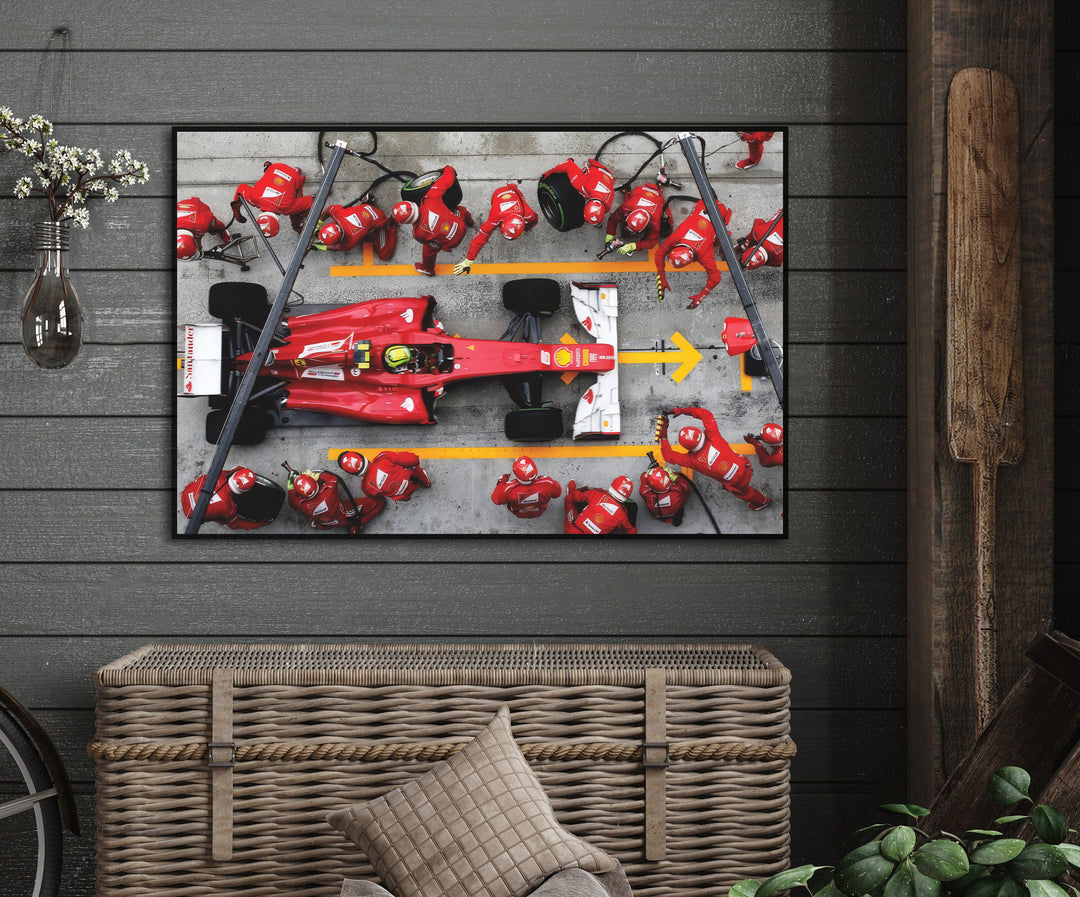 Formula 1 Ferrari Speed Racing Canvas Print