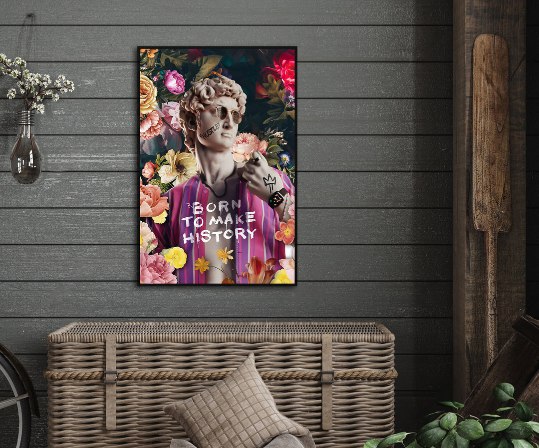 David Floral Abstract Painting