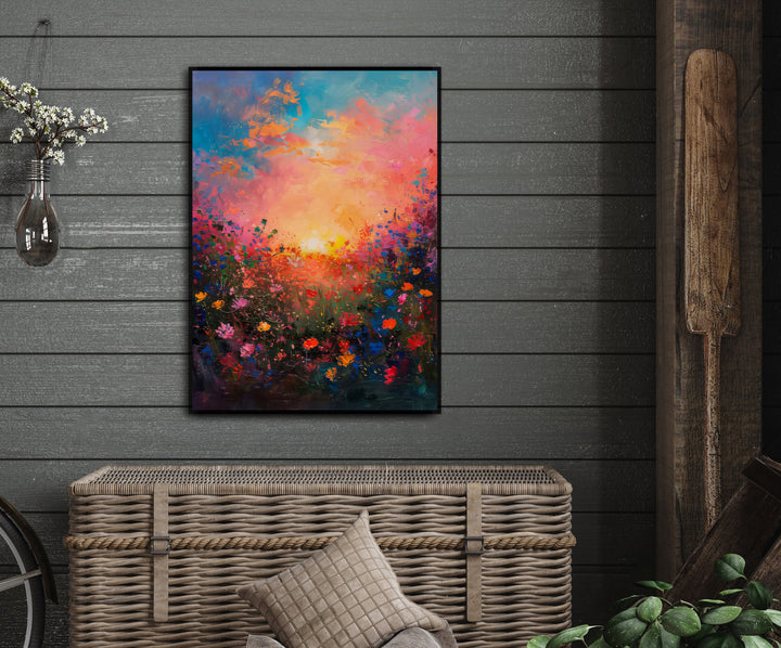 Abstract Feilds Floral Canvas Print
