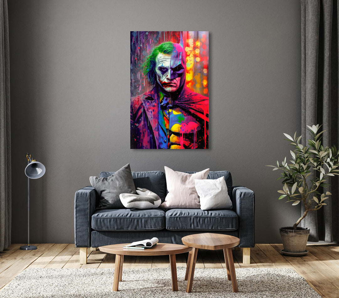 Bat vs Joker Graffiti Poster