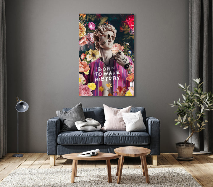 David Floral Abstract Painting