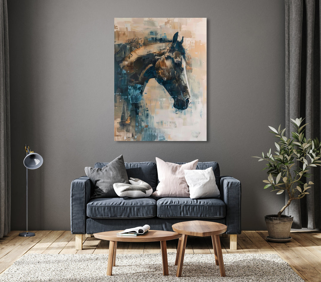 Majestic Horse Abstract Canvas Print