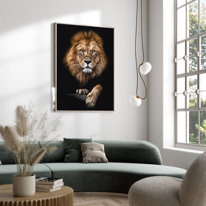Focused Lion Wall Art
