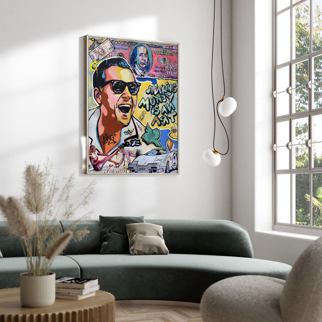 Wolf Of Wall Street Making Money Is An Art Movie Canvas Print