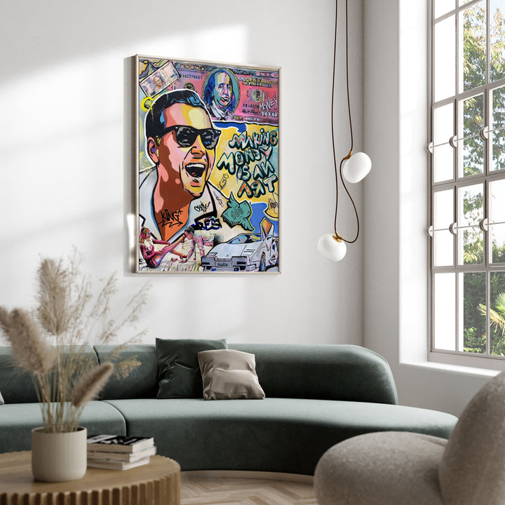 Wolf Of Wall Street Making Money Is An Art Movie Canvas Print