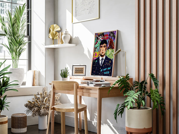 Thomas Shelby Street Art Canvas Print Inspirational Quotes Peaky Blinders Inspired