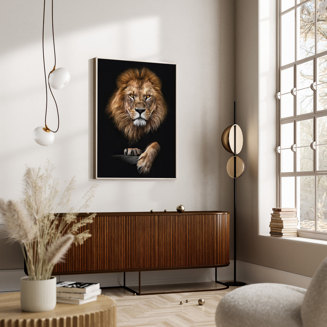 Focused Lion Wall Art