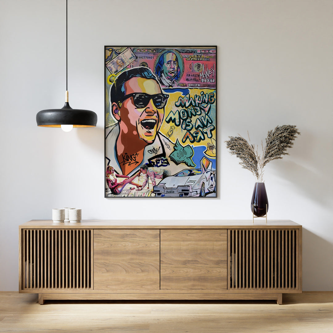 Wolf Of Wall Street Making Money Is An Art Movie Canvas Print