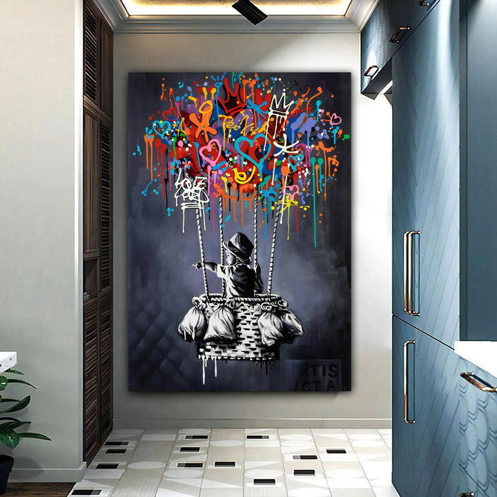 Primary artwork on archival canvas with gallery-style finish