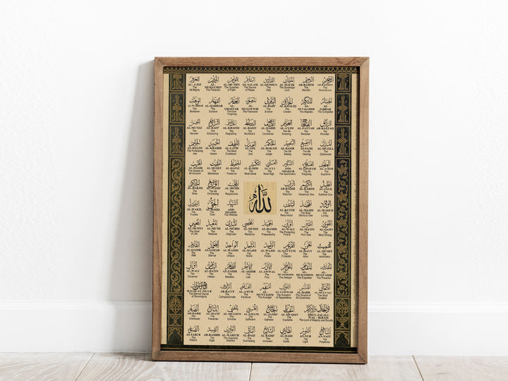 Ready-to-hang wall art displayed with edge-to-edge typography