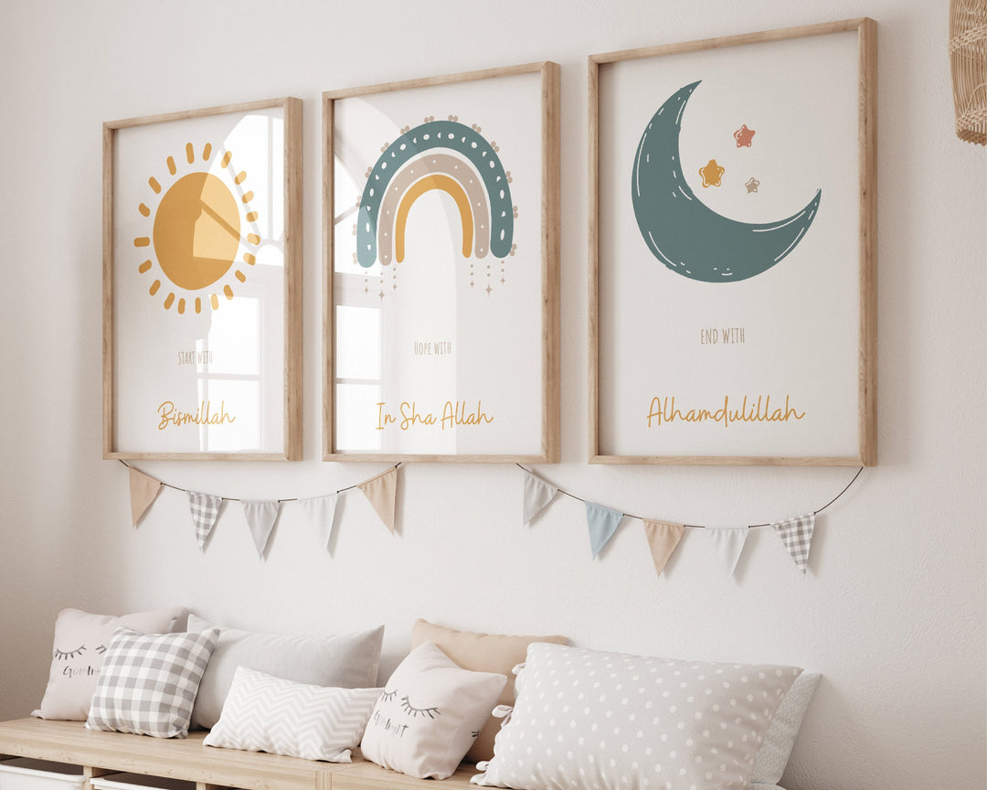 Islamic Quotes Nursery Wall Art