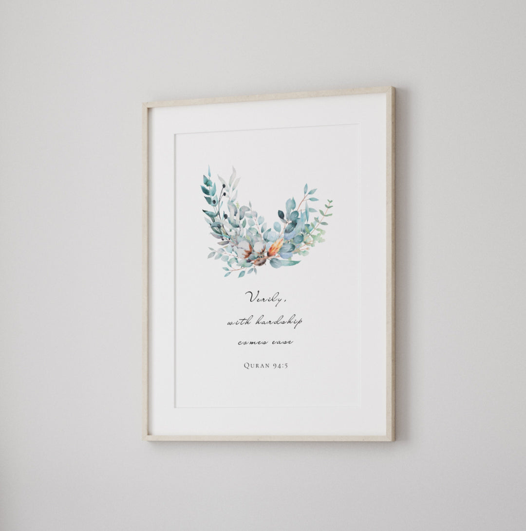Framed or unframed option shown for wall decor