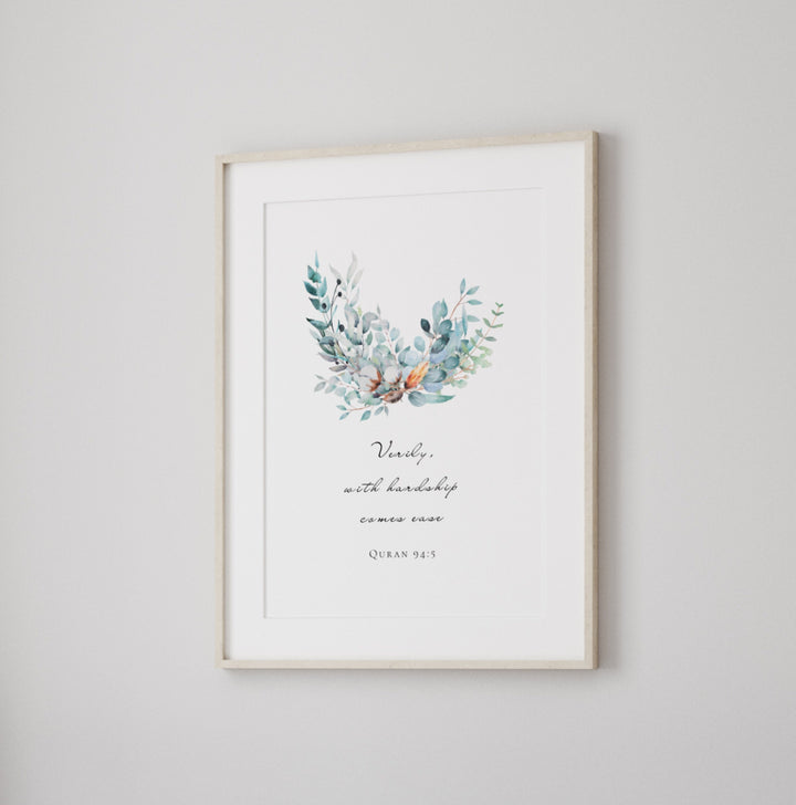 Framed or unframed option shown for wall decor