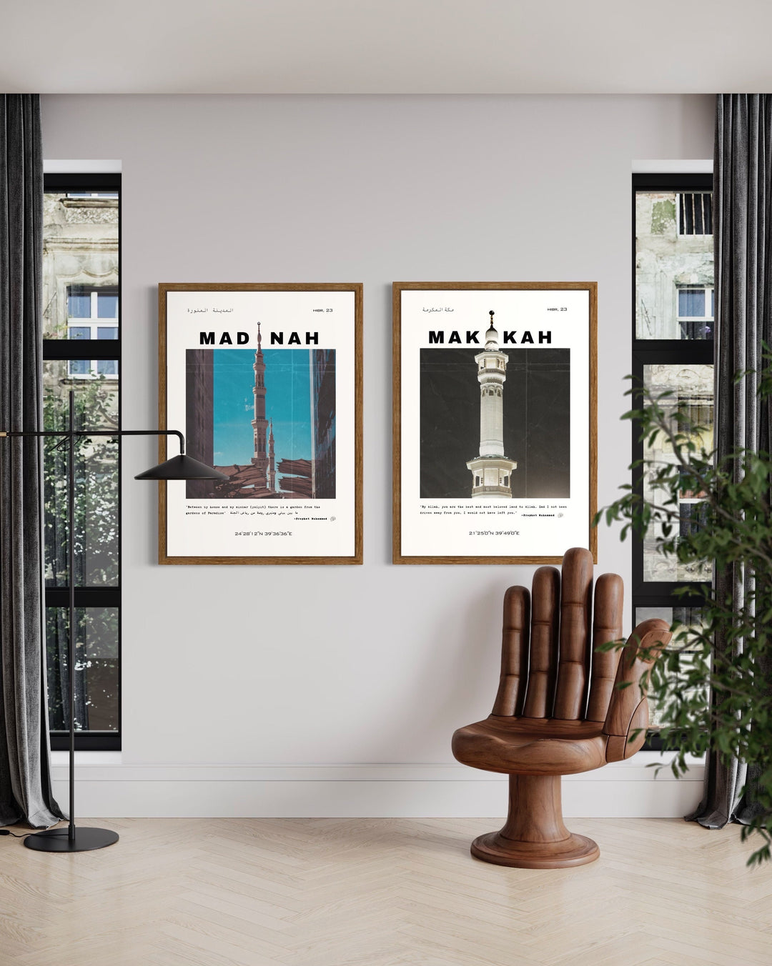 elegant islamic art print suitable for bedroom and study walls