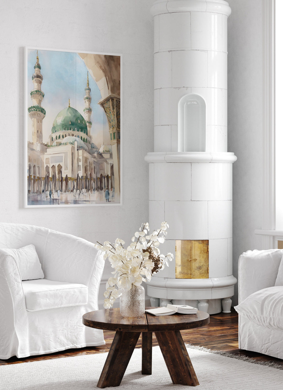 Madinah-inspired wall decor suitable for living room or prayer space
