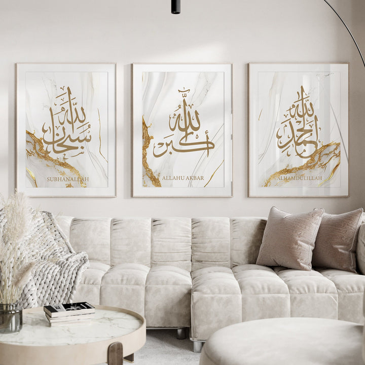 Dhikr Poster Set | Islamic Murals & Wall Art | Islamic Art Gift