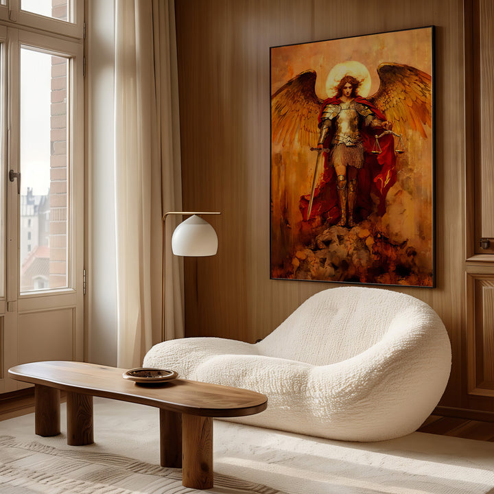 Saint Michael the Archangel Strati D'Arte Painting - Altar Version
