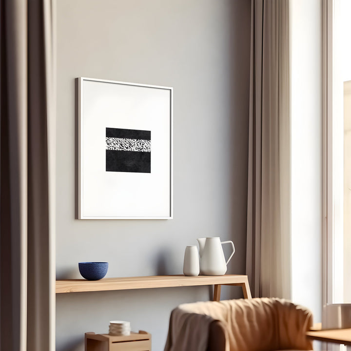 Minimalist Kaaba Wall Art – Abstract Makkah Islamic Print
