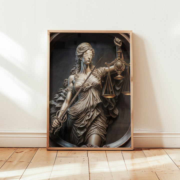 Goddess of Justice Themis Law Wall Art