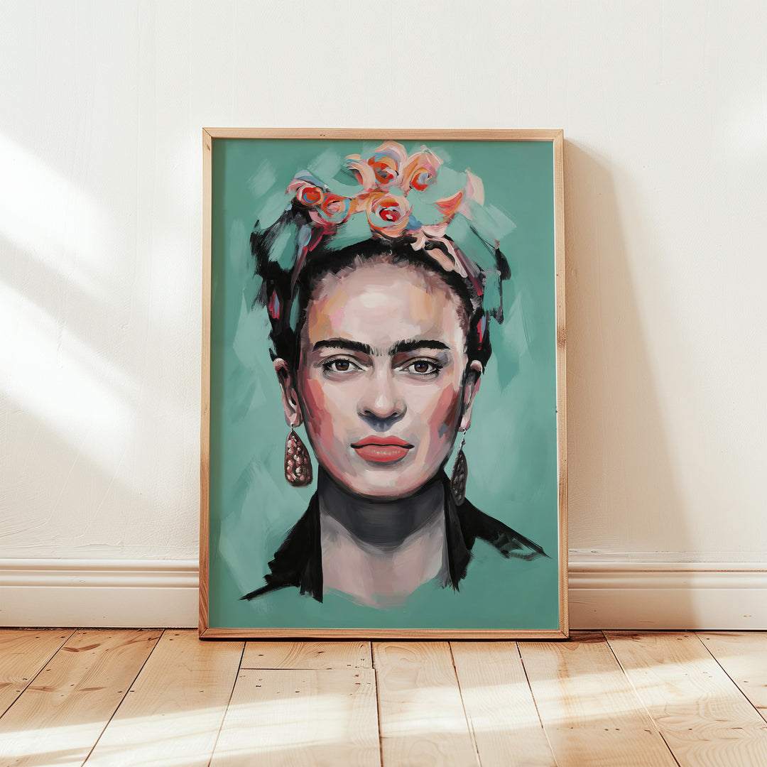 Frida Kahlo Portrait Canvas – Modern Feminine Art