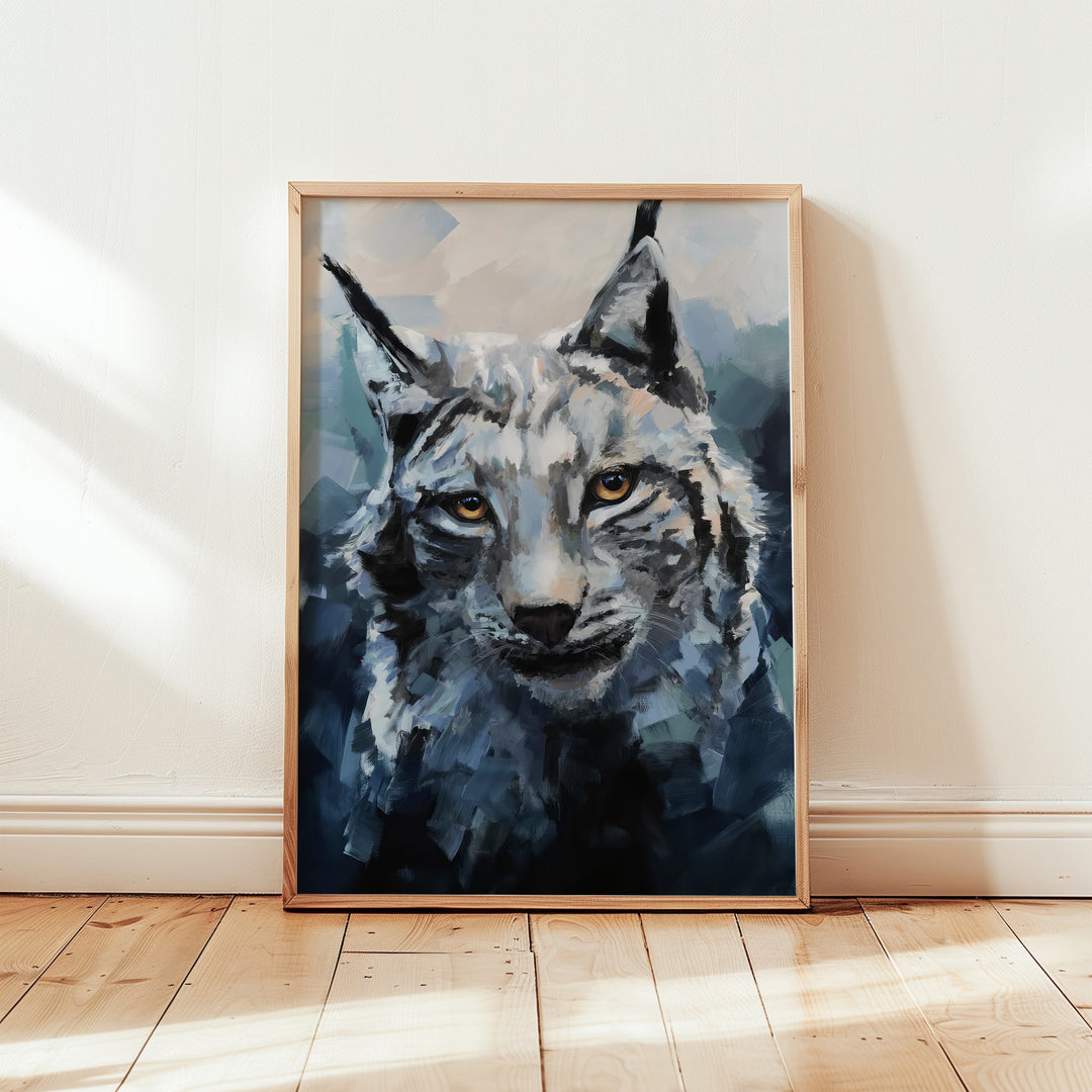 Abstract Painting of a Wild Cat