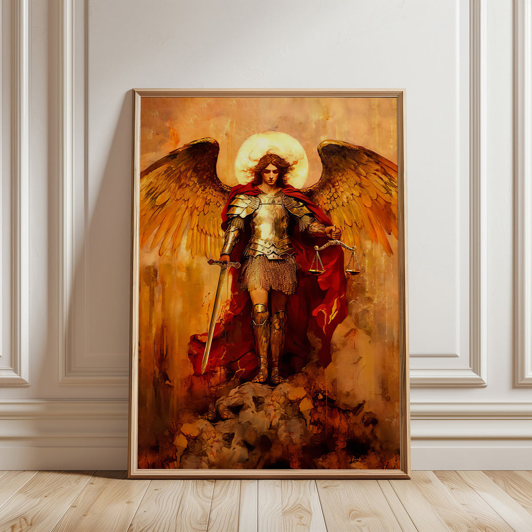 Saint Michael the Archangel Strati D'Arte Painting - Altar Version